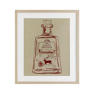 Imagem de Stupell Industries Impressão emoldurada Simple Liquor Essence Birch Under Glass por Melissa Wang, 40 x 33 cm