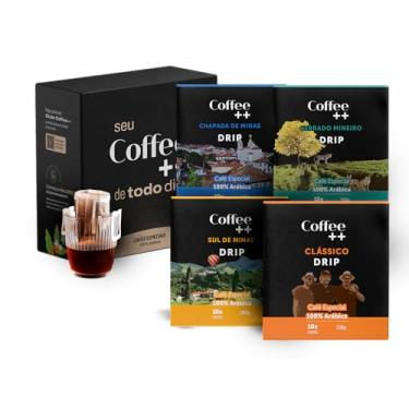 Imagem de Café Especial Em Sachê Coffee Mais DRIP Coffee 100% Arábica - Torra Média - 4 x Caixa com 10 Unidades