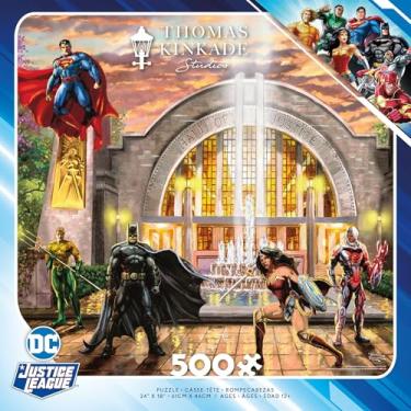 Imagem de Ceaco – DC Comics – Liga da Justiça – Thomas Kinkade – Salão da Justiça – Quebra-cabeça de 500 peças
