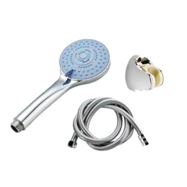 Imagem de Five-speed multi-function shower head, hand shower, shower set (Prata, Tubo de 2 metros + assento Yuanbao)