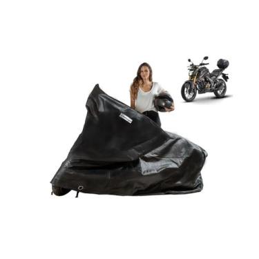 Imagem de Capa Cobrir Moto Térmica Honda CB Twister 300F Com Baú - Kahawai, Pret