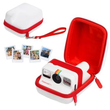 Imagem de WOGOZAN Capa rígida para câmera Polaroid Go/Go Gen 2 com impressão instantânea, capa para câmera Polaroid Go, bolsa de armazenamento de viagem com molduras magnéticas 5 Go e alça de alça - branca (sem