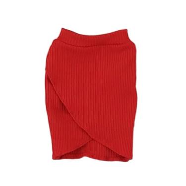 Imagem de MERIGLARE Roupas para bonecos de ação em escala 1:6, minivestido, roupas de boneca, em miniatura para bonecos femininos de 12" e acessórios para fantasias, Vermelho