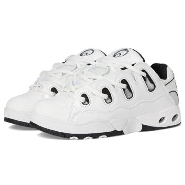 Imagem de Osiris Tênis de skate masculino D3 Og, Branco/preto, 40