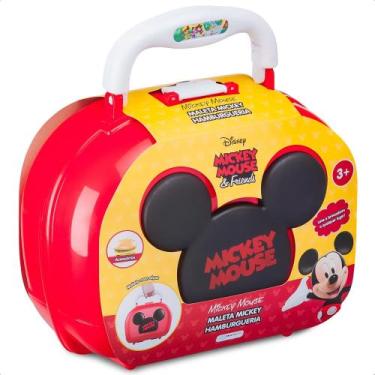 Imagem de Brinquedo Maleta Mickey Hamburgueria 7 Acessórios +3 Anos Criatividade