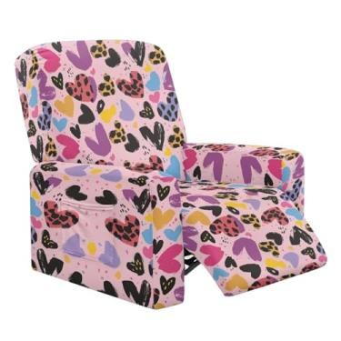 Imagem de Cadowhimsy Capa reclinável para cadeira reclinável com estampa de leopardo com bolso, à prova de poeira, lavável, capa de sofá ajustada para protetor de poltrona Lazyboy