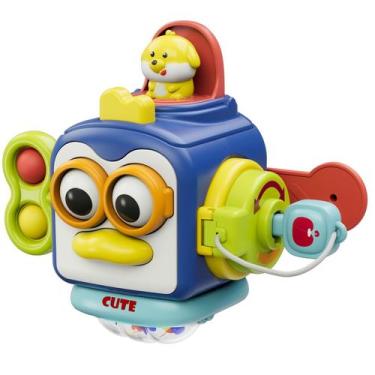 Imagem de Brinquedos Montessori OSIMILY Busy Cube de 1 a 3 anos de viagem sensor