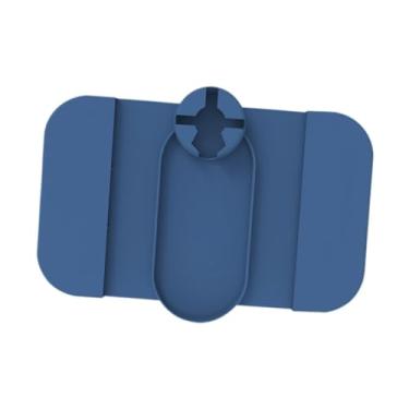 Imagem de IEUDNS Suporte de braço de silicone para sofá, suporte para copos, organizador para celular, presente, portátil, fácil de limpar, para bebidas, canecas, sala, Azul Escuro