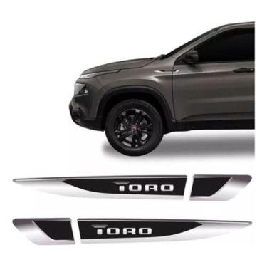 Imagem de Adesivo Aplique Lateral Fiat Toro 2016/2021 Emblema Resinado - no-bran