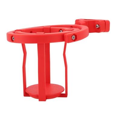 Imagem de Luqeeg Porta Copos Giroscópico, Antiderramamento Ajustável Rotação de 60 Graus Porta Copos Autonivelante, Suporte Universal para Bebidas para Bicicleta Carrinhos Scooter Elétrico (Vermelho)