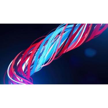 Imagem de Quadro Decorativo com Estampa Abstract Rope From Intertwiningstripes 50 x 50 Papel 2 unidades