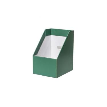 Imagem de Organizador de arquivos de mesa Porta-arquivos de revista para documentos literatura em papel(Green)
