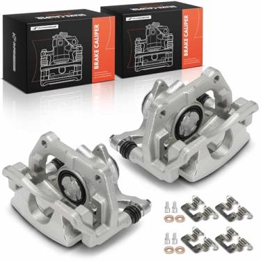 Imagem de A-Premium Conjunto de pinças de freio a disco com suporte compatível com veículos Honda - HR-V HRV 2016-2022, CR-Z CRZ 2016 - lado traseiro do motorista e do passageiro