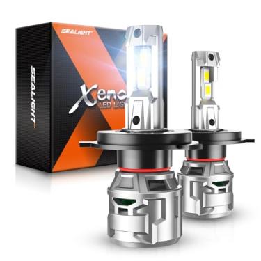 Imagem de SEALIGHT Lâmpadas H4, farol de neblina H4, faróis de neblina com ventilador de resfriamento de 15.000 RPM,