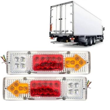 Imagem de Lanterna Traseira Caminhão Ônibus Carreta 12V 24V LED