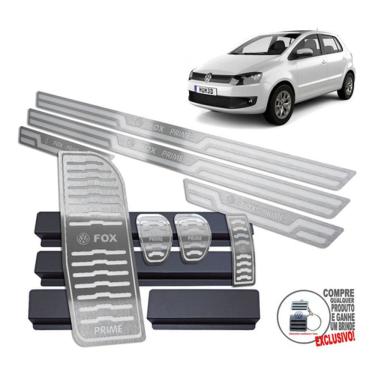 Imagem de Descanso + Pedaleira + Soleira Fox Prime 2010 A 2014 Prata