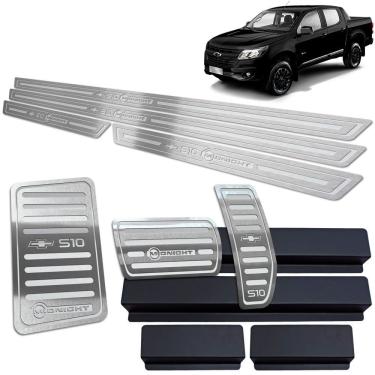 Imagem de Descanso Soleira Pedaleira Prata Chevrolet S10 Midnight