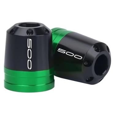 Imagem de BYYINGSUS Sliders de extremidade de barra de motocicleta compatíveis com Z500 2024 Acessórios de guidão Barend de motocicleta CNC Alumínio (verde)