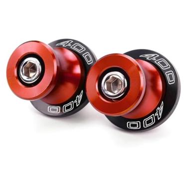 Imagem de BYYINGSUS Parafusos de suporte M8 de alumínio para motocicletas deslizantes compatíveis com Z400 Z500 Z 400 500 Ninja400 Ninja500 SE 2019-2024 2023 (vermelho-400)