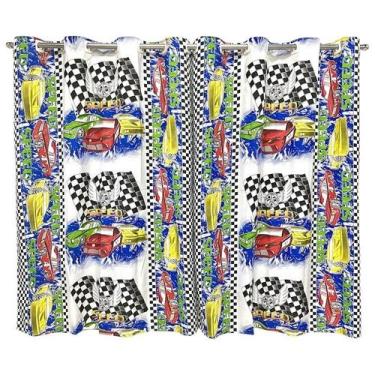 Imagem de Cortina Infantil 2,00 X 1,60 Quarto Brinquedoteca Menino - Ametista De