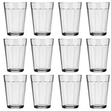 Imagem de Jogo De 12 Copos Americano Vidro Para Bebidas 190Ml Bar