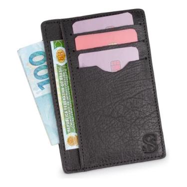 Imagem de Carteira Masculina Slim Leve E Compacta Em Couro Legítimo - Learsi, Pr