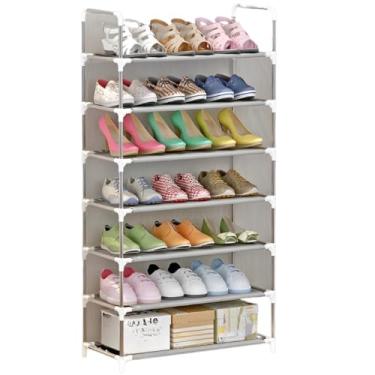 Imagem de Sapateira Vertical Luxo Inox 27 Pares 9 Prateleiras