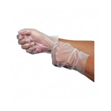 Imagem de Kit 100 Luvas pretas sem pó viniflex descartáveis pronta entrega salão