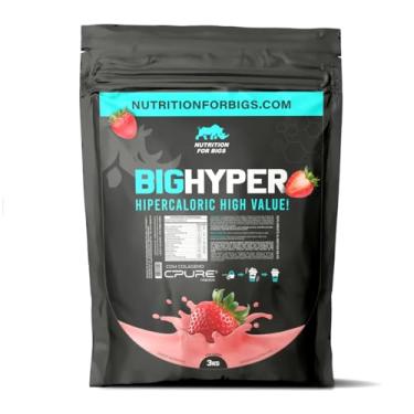 Imagem de Hipercalórico BigHyper com Creatina 3Kg Nutrition For Bigs Sabor:Morango