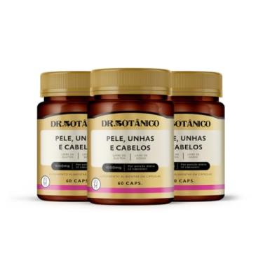 Imagem de KIT 03 UN PELE, UNHAS & CABELOS 1000MG 60 CAPSULAS - DR. BOTÂNICO
