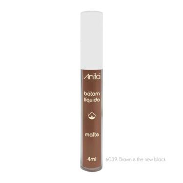 Imagem de Batom Liquido My Touch Brown Is The New Black, 4ml- Anita