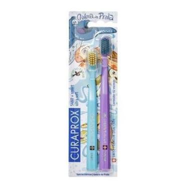 Imagem de Kit 2 Escova de Dente Curaprox CS Duo Family Projeto Tamar-Unissex
