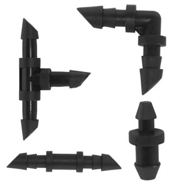 Imagem de Murtenze Kit de acessórios de irrigação por gotejamento de 150 unidades, conectores farpados de 1/10.2 cm, acopladores de linha de gotejamento para sistemas de irrigação de jardim (65 acoplamentos, 50