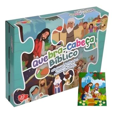 Imagem de Jogo Quebra Cabeça Histórias Da Bíblia 24 Pçs Educativo Infantil (Arca de Noé)