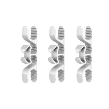 Imagem de Organizador de cabos de 3 peças para eletrodomésticos, envoltório de cabo atualizado para eletrodomésticos, suporte de cabo na panela de pressão, cafeteira, fritadeira a ar e liquidificador (branco)