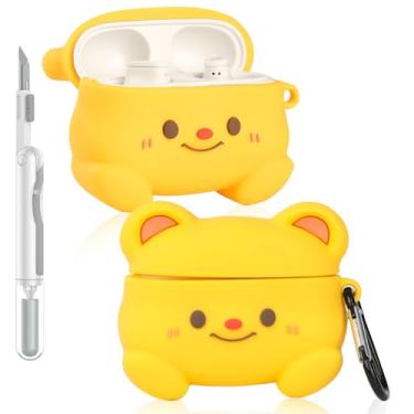 Imagem de Capa para fones de ouvido Beats Studio Buds/Buds Plus | Capa protetora de carregamento de silicone | com kit de limpeza e mosquetão | Design de pele de vários estilos | Capa para meninos meninas