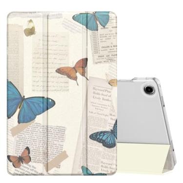 Imagem de MoKo Capa para Galaxy Tab A9+/A9 Plus 11 polegadas 2023, capa protetora inteligente com suporte fino com capa traseira translúcida de policarbonato rígido para tablet Tab A9 Plus (SM-X210/X216/X218