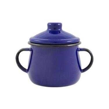 Imagem de Açucareiro Esmaltado Mãe Ágata N 08 Azul - Ewel