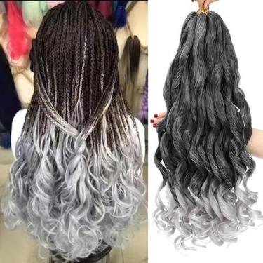 Imagem de Braiding Hair conrora French Curly 60 cm, 8 pacotes sintéticos