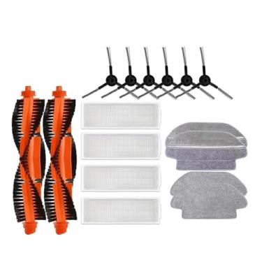 Imagem de Compatible With XMI Mi Robot Vacuum-Mop Pro STYTJ02YM Viomi V2 V3 SE Conga 3490 3690 Accessories Main Side Brush Hepa Filter Mop Parts(WHITE)