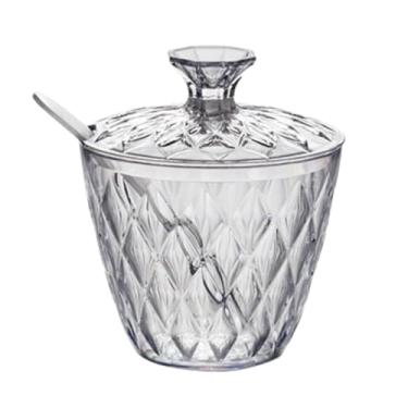 Imagem de Açúcareiro Acrílico com Tampa E Colher 240gr Glamour