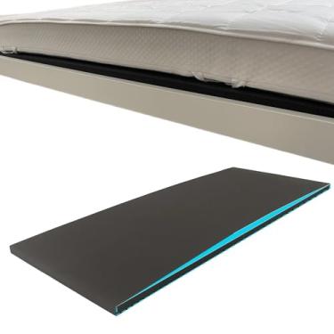 Imagem de FKAIIN Suporte de colchão flácido – Auxiliar de espuma de alta densidade 50D sob o colchão para fixar camas flácidas – Design de curva para suporte direcionado – Placa de suporte de cama de 152 x 60 x