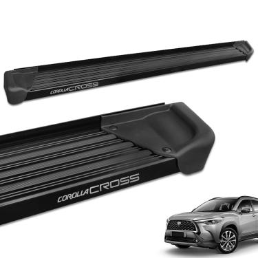Imagem de Estribo Lateral Corolla Cross 2021 a 2026 Alumínio Preto A3