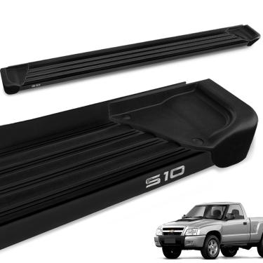 Imagem de Estribo Lateral S10 CS 1995 a 2011 Aluminio Preto A1