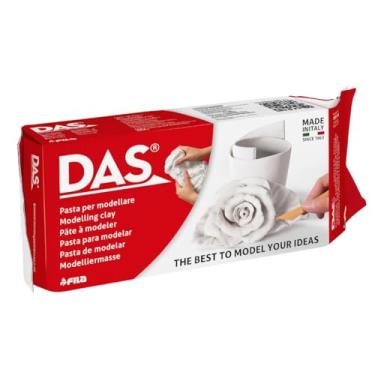 Imagem de Argila Modeladora Massa Para Modelar Branca, DAS, 500 Gramas