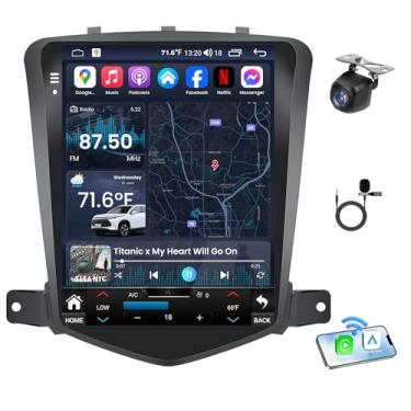 Imagem de Rádio automotivo 8 núcleos 4G RAM para Chevrolet Cruze 2009-2015: CarPlay e Android Auto High Digital Signal Processing FM/AM/RDS EQ Audio Bluetooth 5.0 GPS SWC tela dividida 5G WiFi 1080P câmera de
