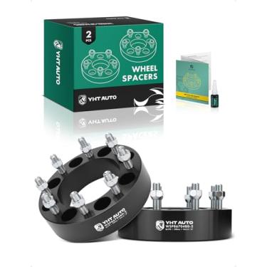 Imagem de YHTAUTO Espaçadores de roda de 8 x 170 mm 5 cm serve para Ford F-250 F-350 2003-2009, F-250 F-350 Super Duty 2003-2022, espaçadores de pneu de excursão com pinos de grau M14x1,5 e 12,9, furo do cubo