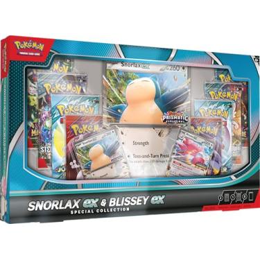 Imagem de Pokémon TCG: Coleção especial Snorlax ex & Blissey ex (2 cartas promocionais, 1 cartão grande e 8 pacotes booster)