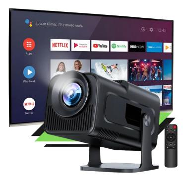 Imagem de Mini Projetor Smart WiFi Bluetooth para Filmes e Jogos