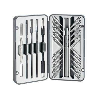 Imagem de Conjunto de chaves de fenda de precisão pequeno 26 em 1, kit de ferramentas de reparo magnético para bricolage e reforma doméstica, presentes de ferramentas para homens